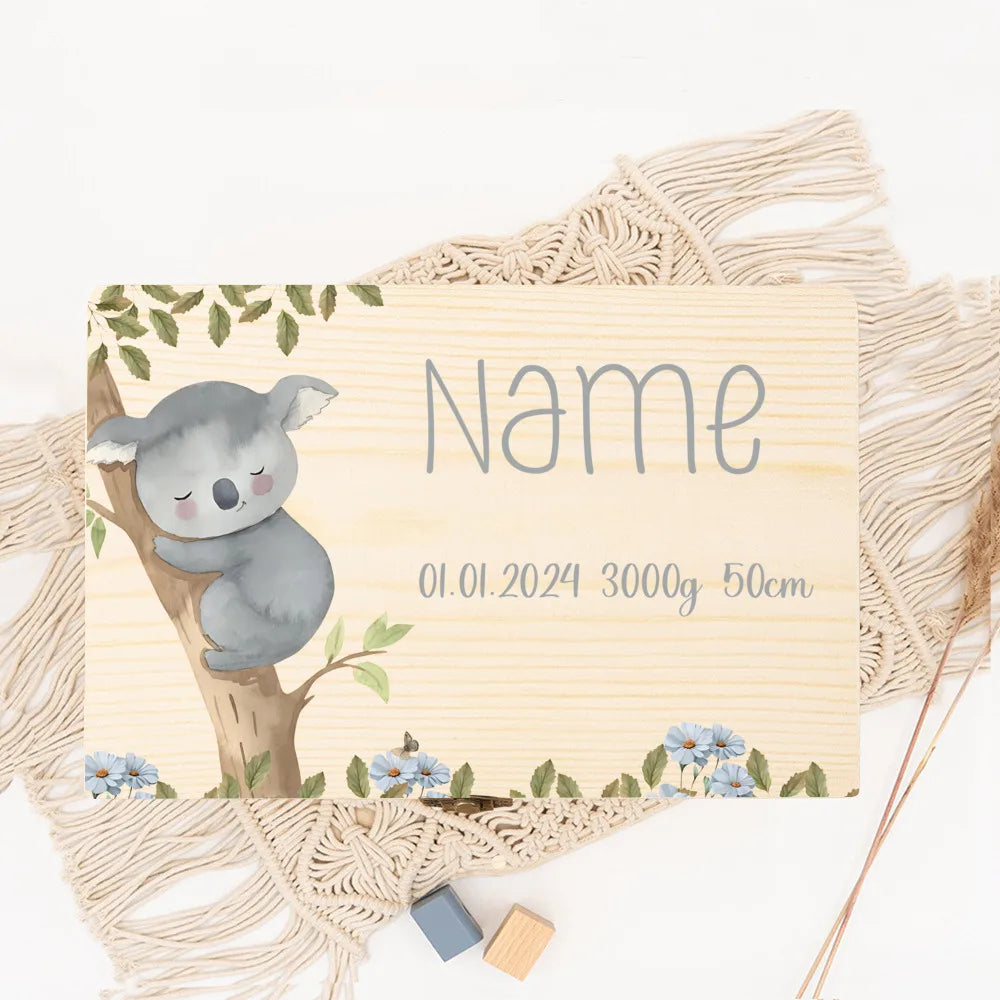 Personalisierte Baby Erinnerungsbox