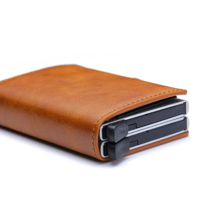Personalisiertes Slim-Portemonnaie in PU-Leder-Optik