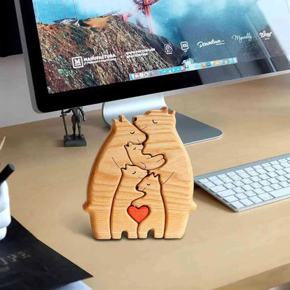 Personalisierte Bären Puzzle Familiengeschenk