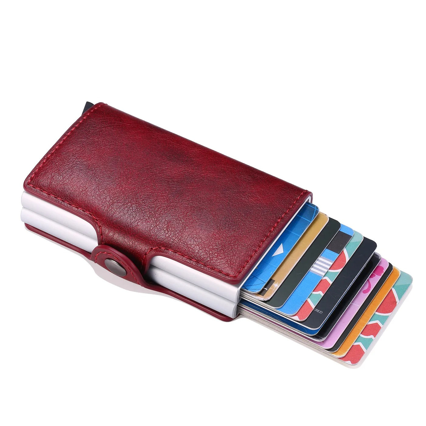 Personalisiertes Slim-Portemonnaie in PU-Leder-Optik