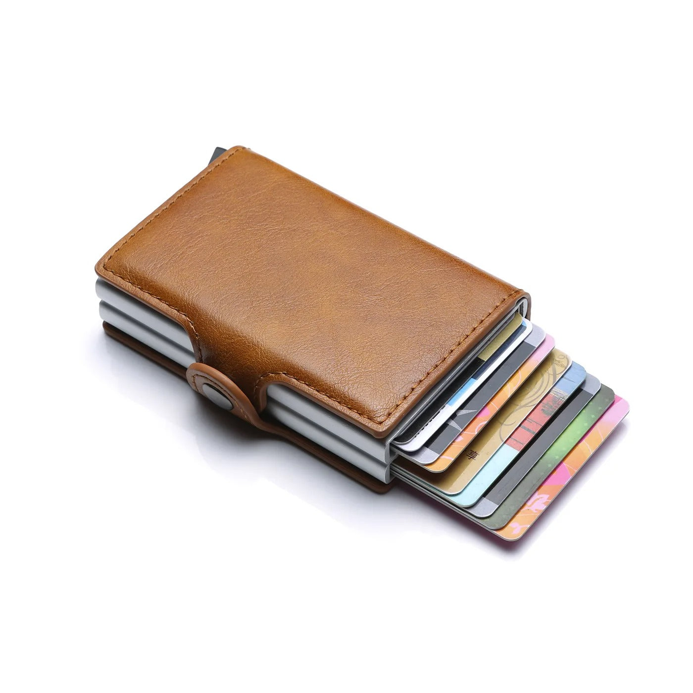 Personalisiertes Slim-Portemonnaie in PU-Leder-Optik