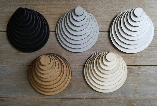Holzplatten | Holzscheiben | Ronde | Rohling | MDF | Basteln | Bemalen | Dekorieren |  Tischkarte | Platzkarte | Untersetzer